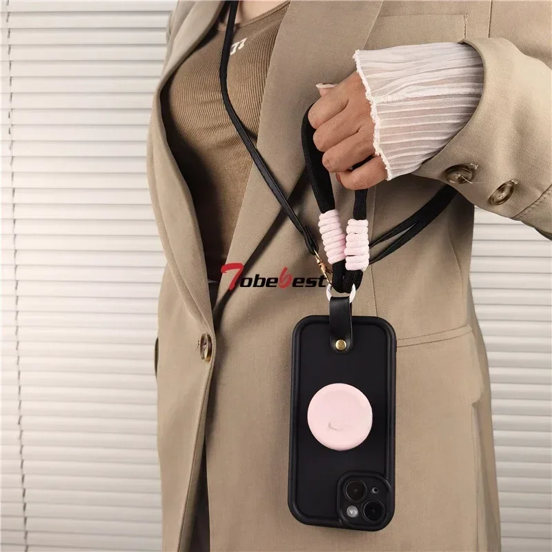 Funda cruzada con cordón para Samsung Galaxy M55 M54 M53 M51 M34 M35 M15 M14 M33 M23 M31 5G - imagen 3