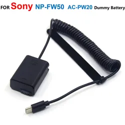 Batería falsa USB-C PD para cámaras Sony – Banco de energía