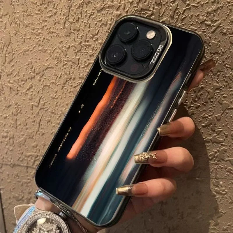 Funda de teléfono con patrón de sombra de luz irreal para iPhone 17 16 15 14 Plus 13 12 11 16E Pro Max 17 Air X XR XS, funda trasera dura mate - imagen 3