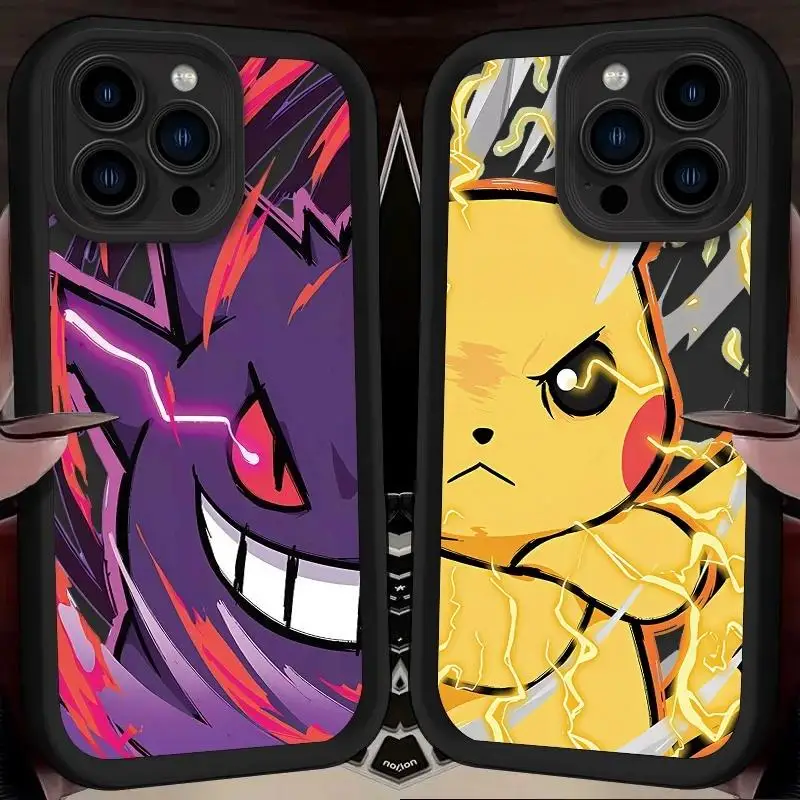 Funda de teléfono Pokemon para OPPO Reno 12F 11F 10 5G 11 12 Pro 8T 8 A3 Pro 7 4G 5 6 Lite A78 A58 A77 A57 A98 A38 A18 A17 cubierta de lujo - imagen 2