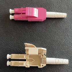 ELINK Conector de Fibra LC Uniboot Duplex SM/MM OM3 3,0/5,0mm FTTH