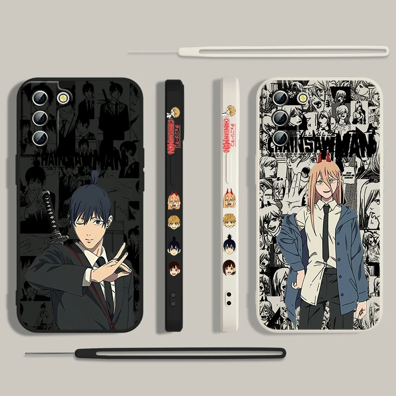 Funda de teléfono de motosierra para hombre, cubierta de cuerda izquierda Ultra líquida para Samsung Galaxy S24, S23, S22, S21, S20 Pro FE Plus