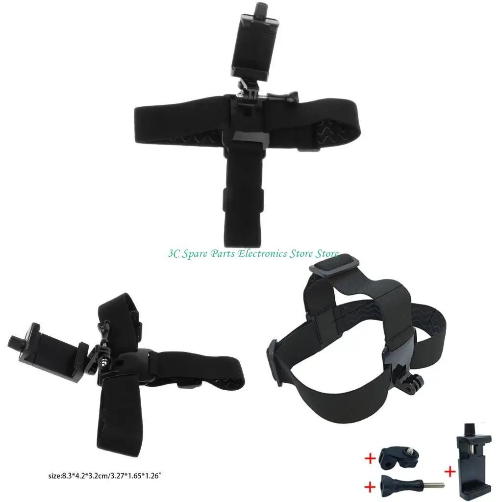 SZ Soporte para teléfono móvil montado en cabeza, soporte para grabación en aire libre con vídeo en persona