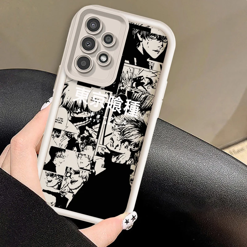 Tokyo Ghoul Anime Popular para Samsung A73 A71 A54 A53 A52 A51 A33 A32 A21S A14 A13 A12 A25 A04 A05 5G Eye Ladder Funda - imagen 4
