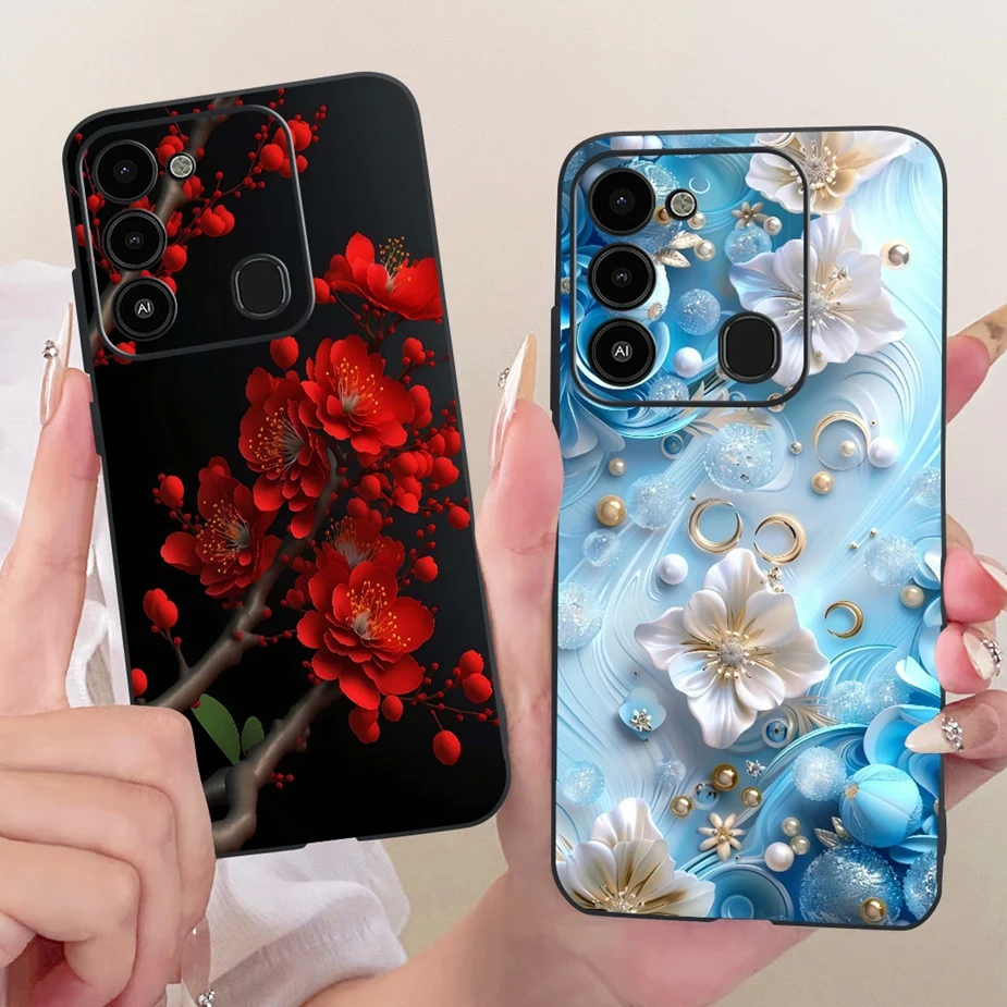 Para Tecno Spark Go 2022 funda KG5 KG5h Cool Dragon moda cubierta pintada funda de silicona suave para Tecno Spark 8C Spark8C KG5k Shell - imagen 5