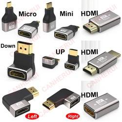 Cable Mini HDMI a Micro HDMI 8K 60Hz Ángulo Recto