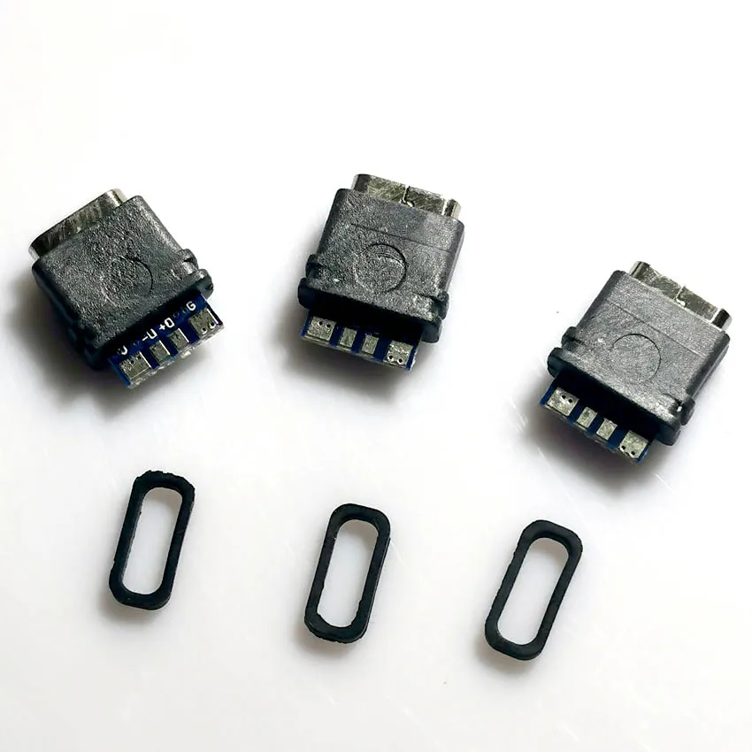 Conector USB 3,1 impermeable tipo C, conector hembra de 16 Pines, 5A, doble resistencia de 5,1 K, compatible con carga y descarga, 5 uds. - imagen 5