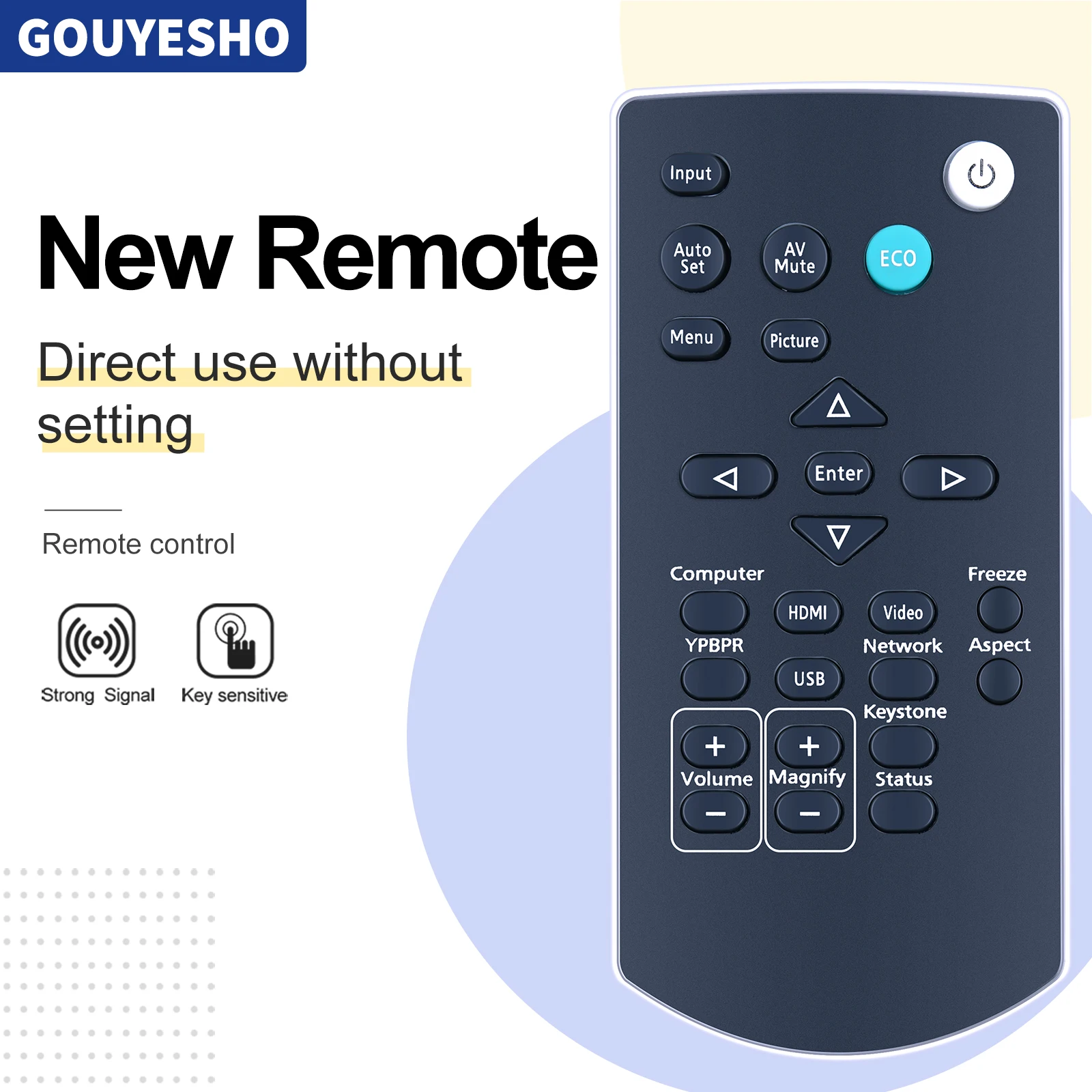 Nuevo Control remoto para Ricoh PJ YX2000 PJ YX2100 PJ YX2200 PJ YX2300 PJ YX2400