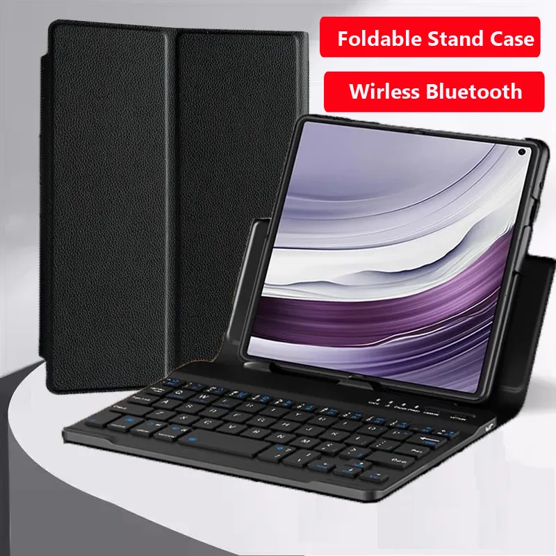 Funda de cuero plegable con teclado inalámbrico para OPPO Find N5 N3 5G N 2N para OnePlus, Funda de cuero con soporte plegable para teclado magnético abierto