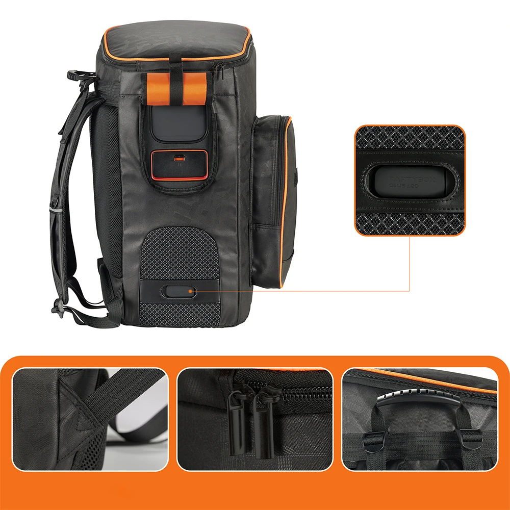 Bolsas de almacenamiento protectoras para altavoces JBL PartyBox CLUB 110 120, caja de altavoz portátil para fiestas, Estuche de transporte de viaje - imagen 3