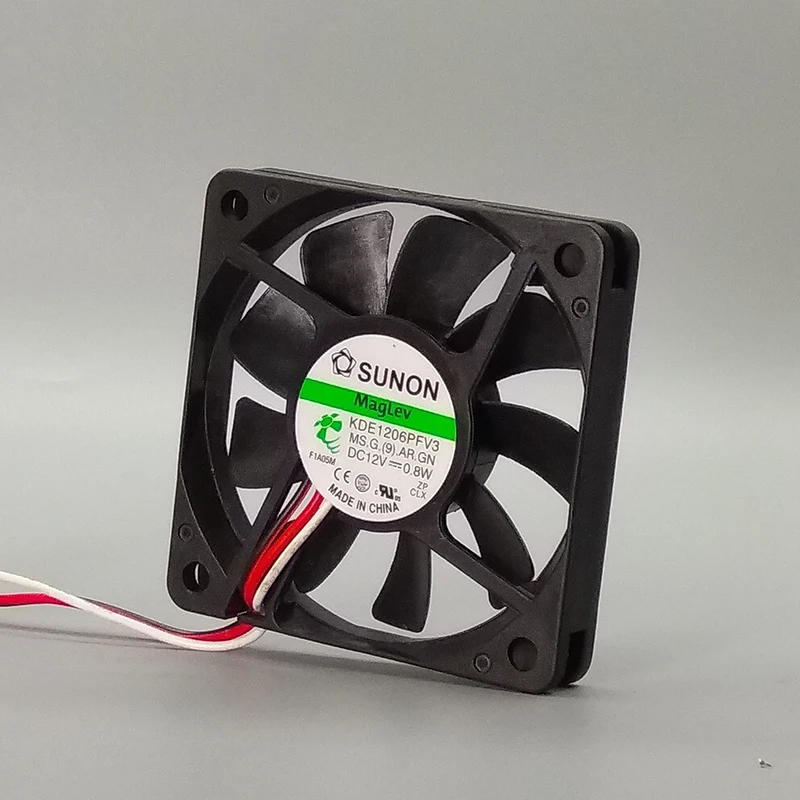 Original para Sunon KDE1206PFV2 6010 6cm 12V 1,0 W delgado 60*60*10mm ventilador de refrigeración de rodamiento magnético 4000RPM 14,0CFM - imagen 3