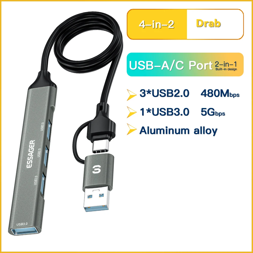 USB A And Type c