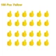 100 PCS-Yellow