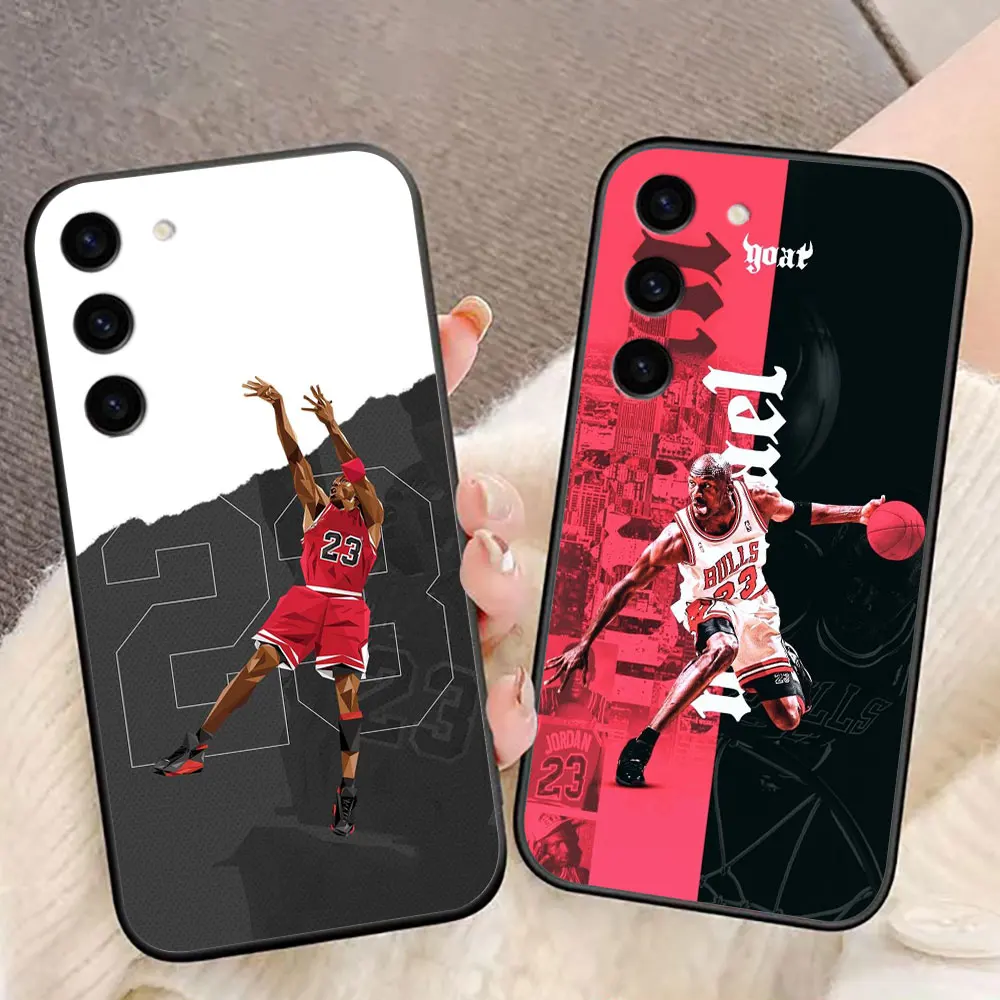 Reproductor de baloncesto 23 Funda de teléfono para Samsung Galaxy S25 S24 S23 S22 S21 S20 FE S10 S9 PLUS ULTRA TPU Funda Capa Shell - imagen 2