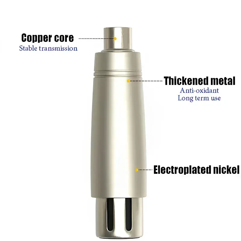 Adaptador de conector de audio 6,35 mm TS/TRS 1/4 macho (hembra) enchufe RCA macho (hembra) a XLR macho (hembra) adaptador de audio de enchufe - imagen 4