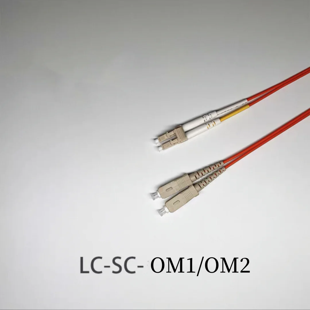 Cable de conexión de fibra LC-SC OM1 OM2 dúplex 20m30m100m SC-LC DX cable multimodo 1m2m3m5m7m10m puente de fibra óptica envío gratis ELINK - imagen 2