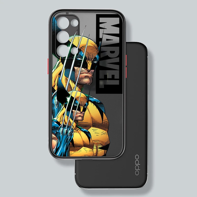 Deadpool Lobezno translúcido esmerilado, arte Popular, OPPO X5 X3 A54S A5 A94 A16 A53S A57 A74 A72 A96 A98 A78 5G, parte trasera - imagen 3