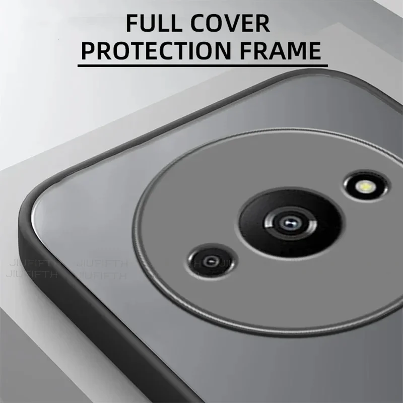 A3X 4G para Xiaomi Redmi A3 funda armadura a prueba de golpes mate suave TPU parachoques transparente cubierta dura CAPA para Xiomi Poco pequeño C61 C 61 - imagen 3