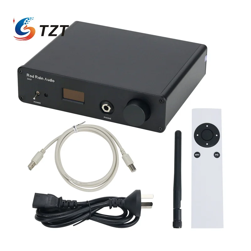 TZT Rod Rain Audio DA10 BT5.1 Amplificador de auriculares DAC Bluetooth con/sin interfaz digital USB (Amplificador operacional JRC2068DD)