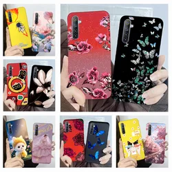 Realme 6/6S/6 Pro – Funda TPU de Mariposas y Flores