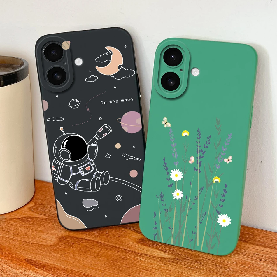 Étui à fleurs de bonbons pour iPhone 17 Pro Max/iPhone Air mise à niveau Protection d'objectif couverture arrière pour iPhone17 Silicone liquide souple Funda - imagen 2