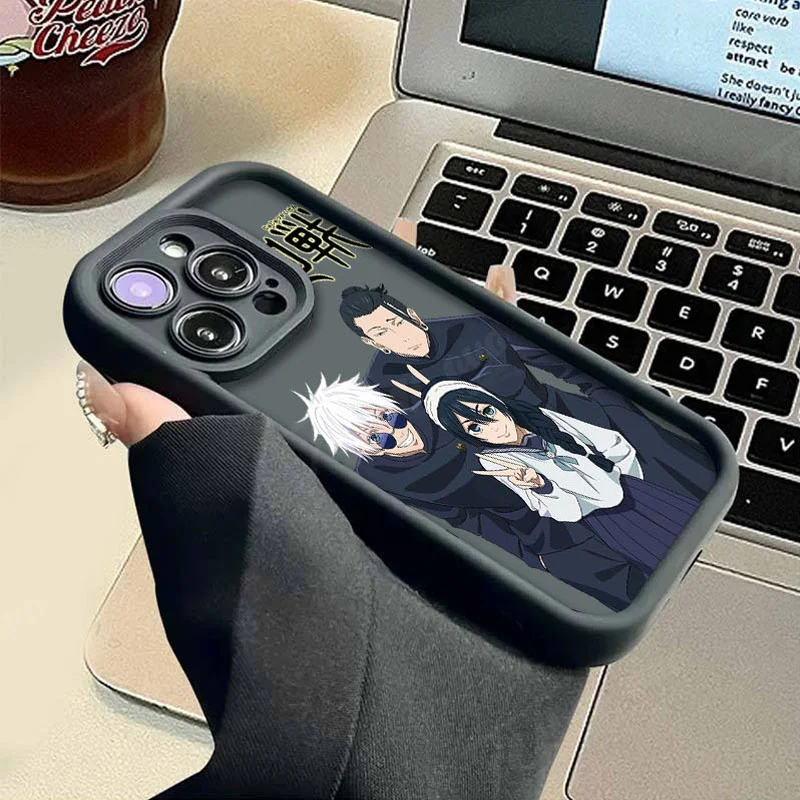 Jujutsu Kaisen Gojo Satoru funda de teléfono para Samsung Galaxy S24 Ultra S23 FE S22 S21 Plus FE A54 A34 A14 A73 A53 A33 5G contraportada - imagen 4