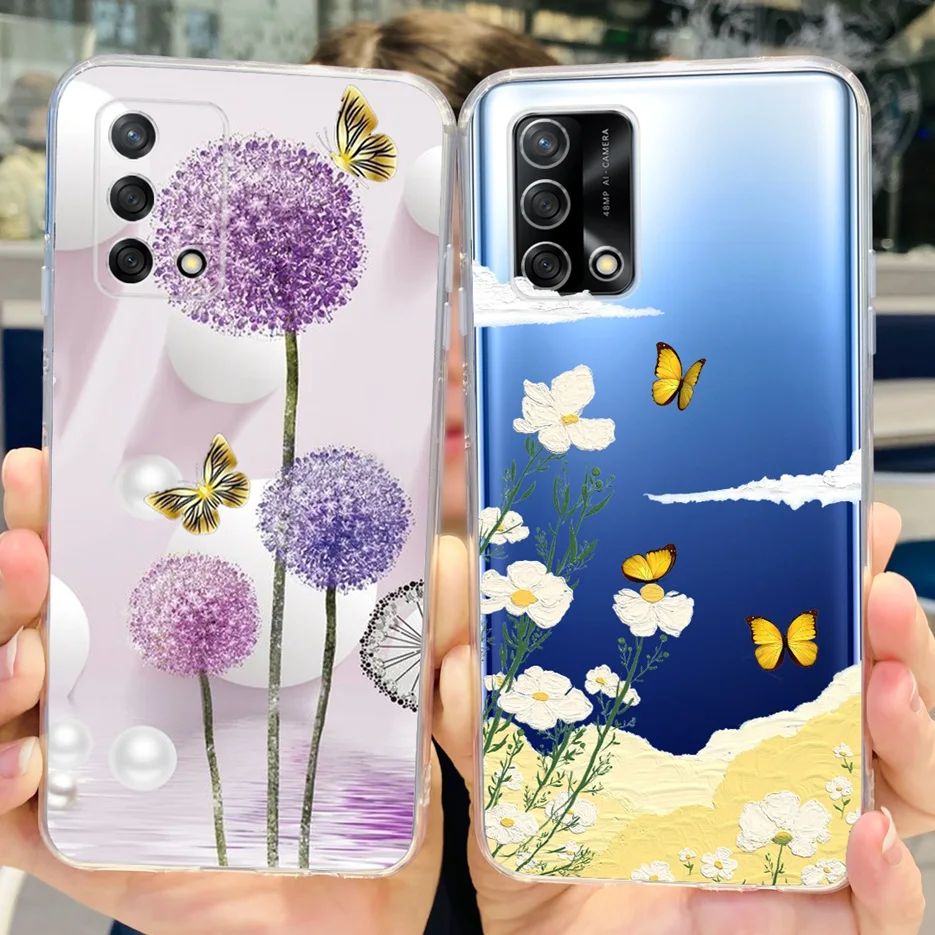 Para Oppo A74 4G funda Oppo A95 funda pintada de lujo funda de teléfono de silicona suave para Oppo A95 A 74 OppoA74 4G contraportada 6,43 ''funda - imagen 5