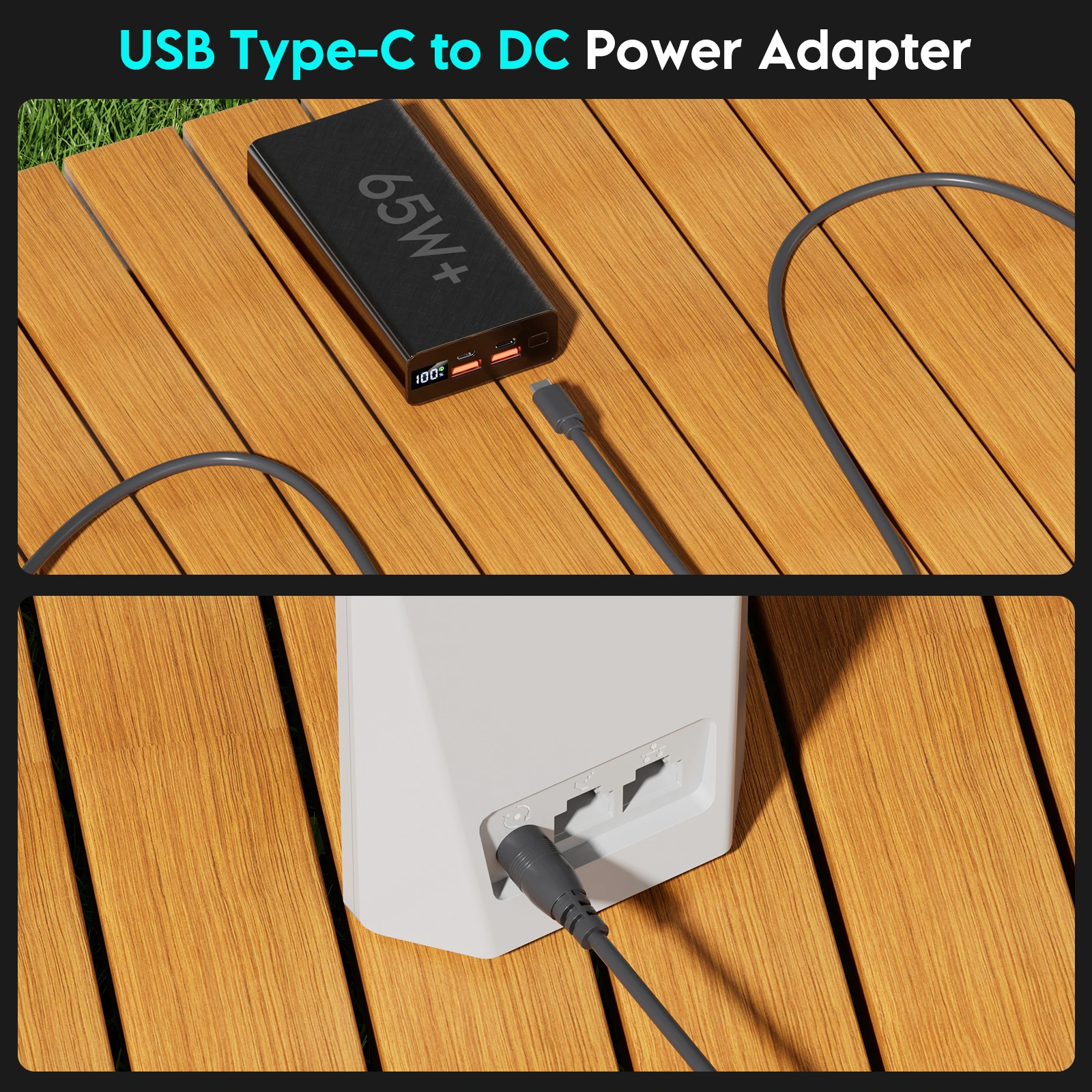 EDUP SK0145 Cable de alimentación USB-C a CC para enrutador Starlink Mini Compatible con 9V PD y 18W + bancos de energía estables y seguros - imagen 5