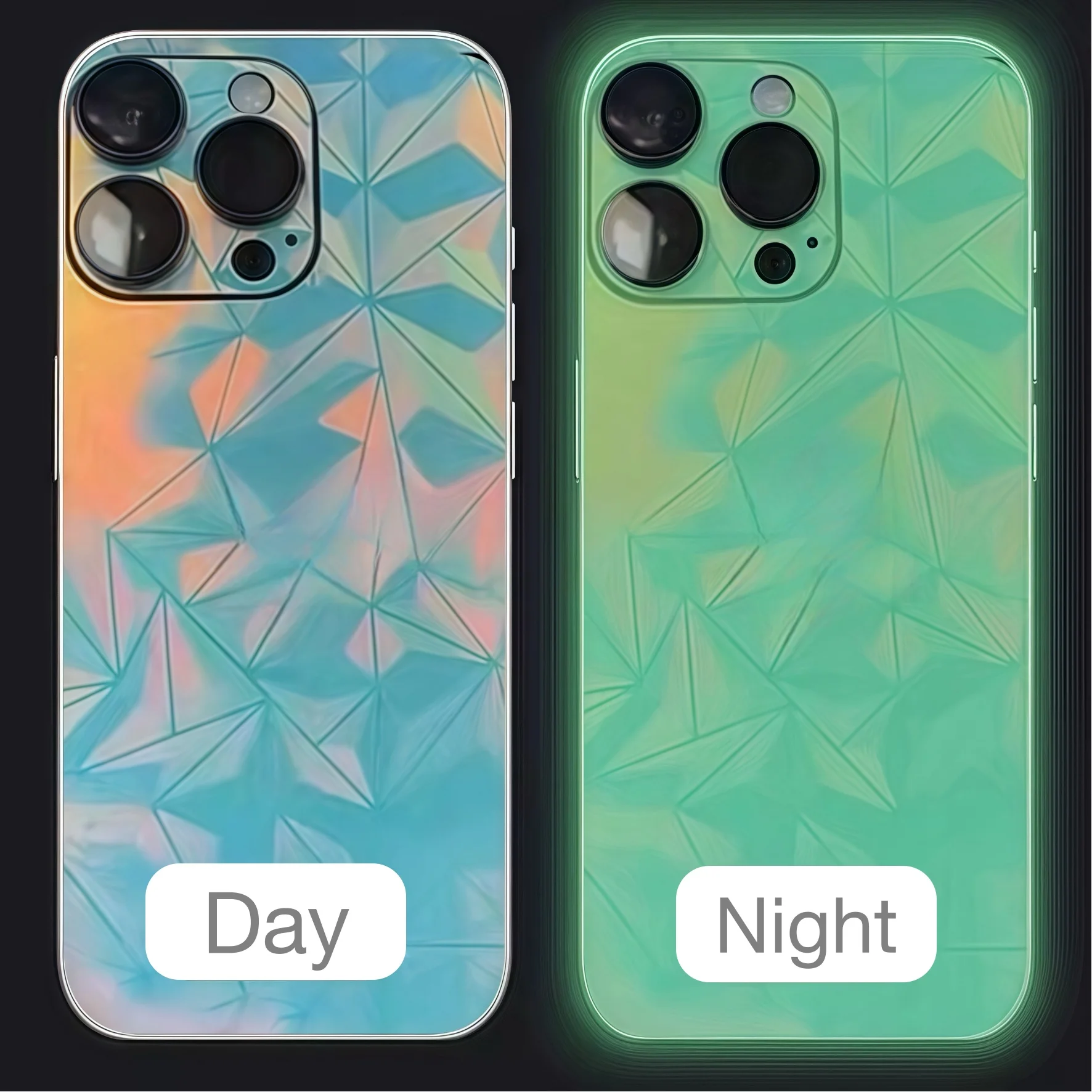 Para Apple iPhone 16 Pro Max 15 Plus 14 13 12, contraportada, borde, pegatina protectora luminosa - imagen 3