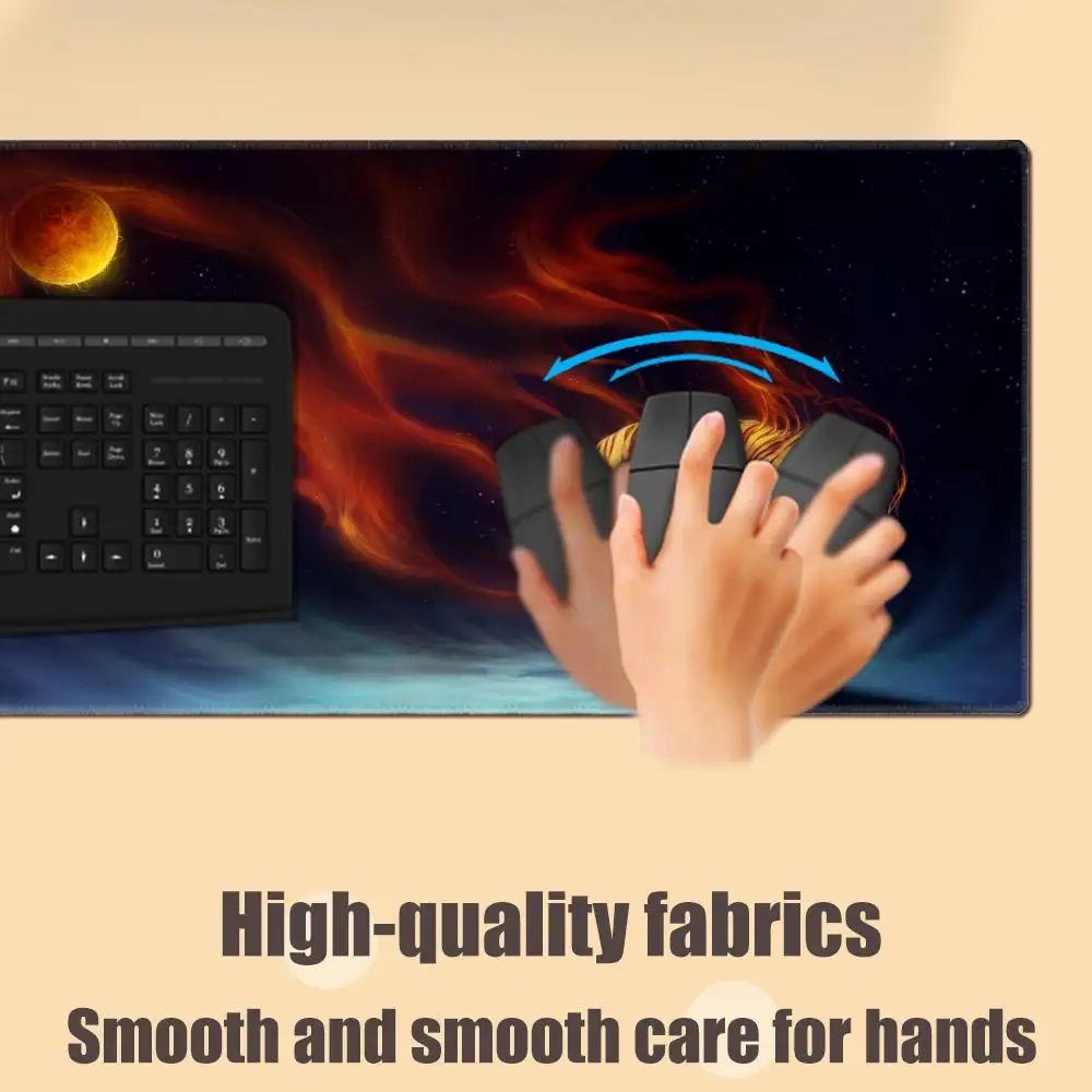 HYBXAXC-alfombrilla de ratón de tigre para Gamer, alfombrilla de ratón para Pc, accesorios para juegos, alfombrilla de escritorio, alfombrillas para teclado de ordenador, alfombrilla de ratón extendida de Anime para oficina - imagen 3