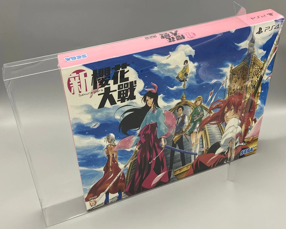 Protector de caja transparente para Sakura Wars, cajas coleccionables para PlayStation 4, PS4, carcasa de juego, estuche de exposición transparente