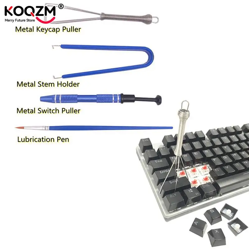 Herramientas de lubricante para Gateron, interruptores de teclado mecánico, Cherry Mx, pinzas, cepillo lubricante, soporte extractor - imagen 5