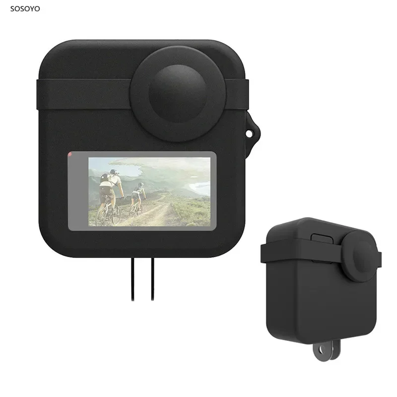 Para Gopro Max Body funda protectora de silicona cubierta de lente cubierta antipolvo accesorios de Cámara de Acción - imagen 2