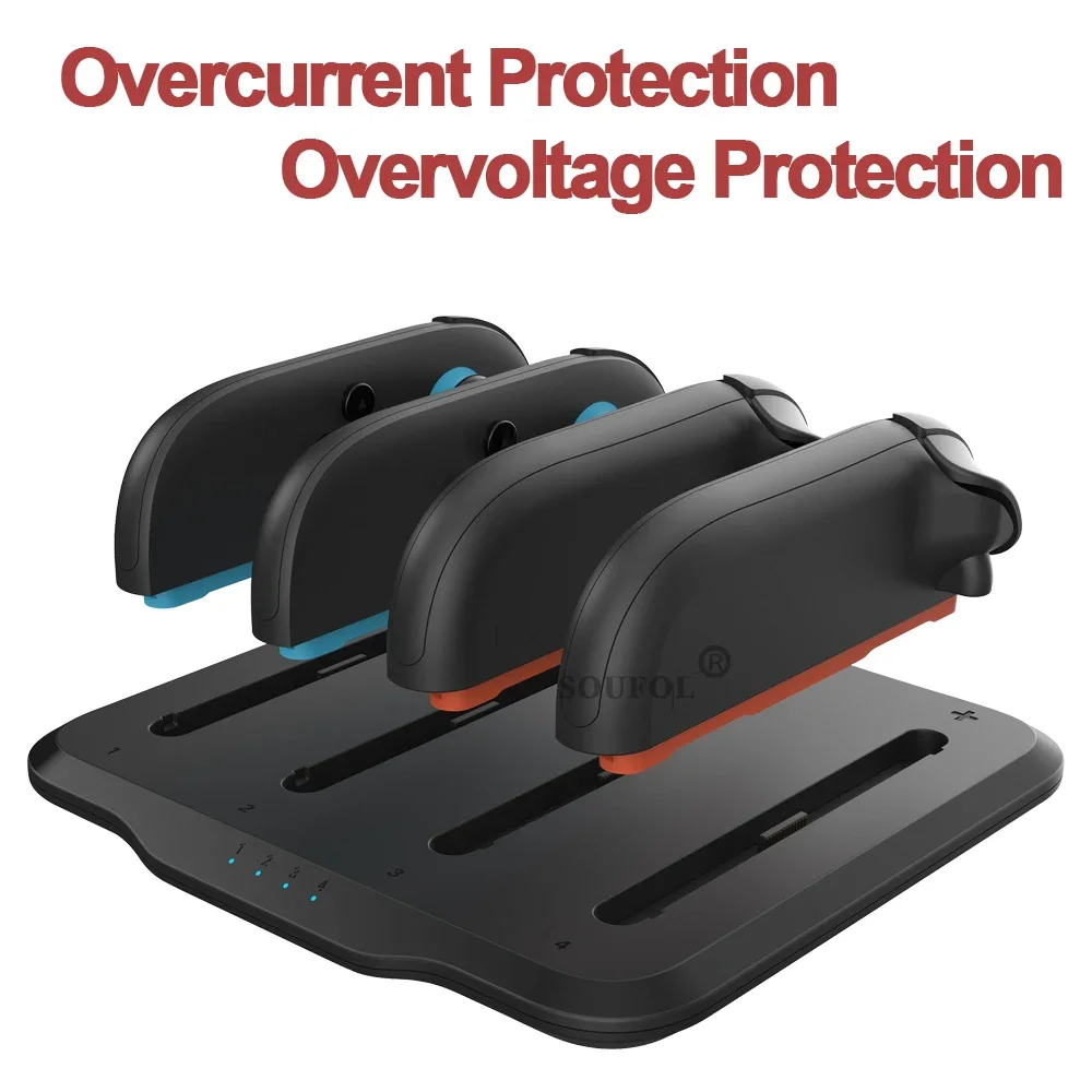 2025 nuevo para NS Switch 2 Joypad cargador estación de carga con cable de carga para controlador Switch2 protección de seguridad - imagen 4