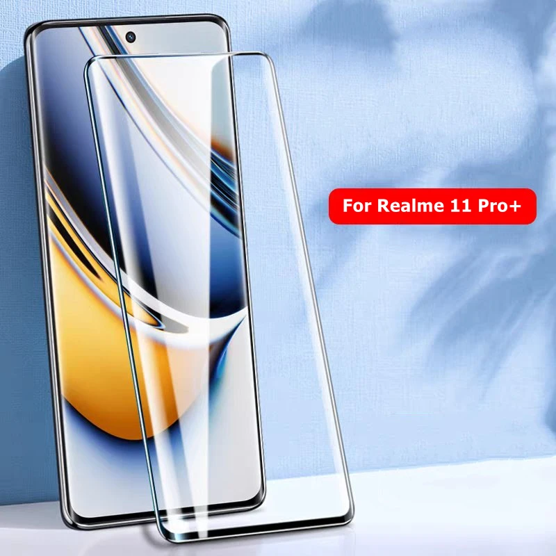 2 uds vidrio para Realme 11 Pro Plus Protector de pantalla de vidrio templado para Realme 11 Pro Plus película de lente Realme 11 Pro Plus vidrio 6,7" - imagen 2