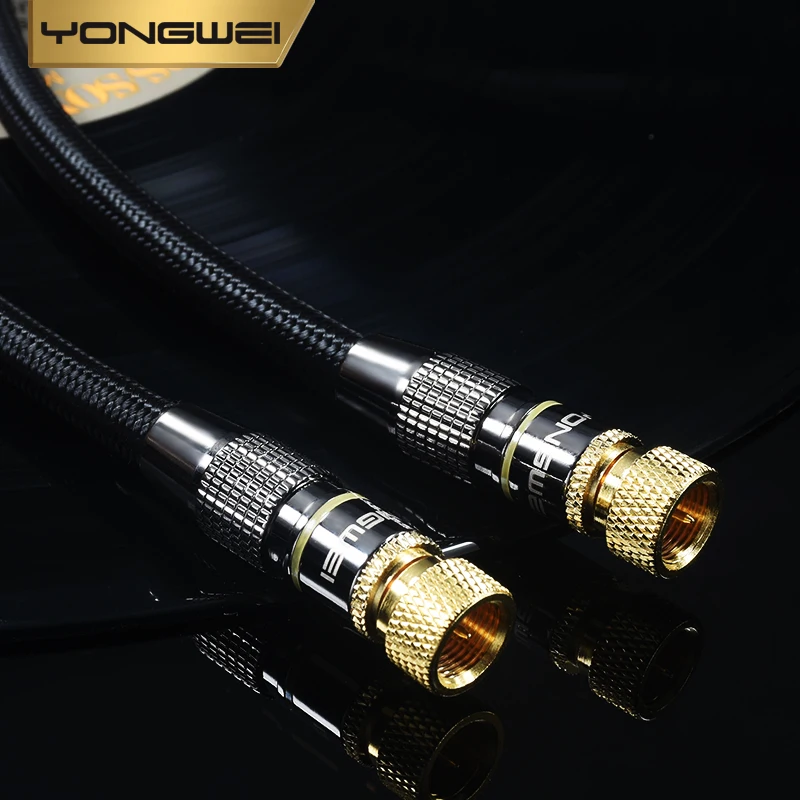 YONGWEI-cable de TV HD, cable cerrado de cabeza RF de rosca británica, cable de decodificador de pared, cable de señal de antena de TV - imagen 3