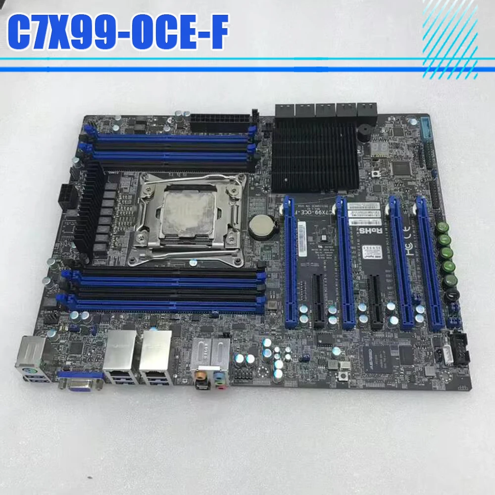 Placa base de escritorio C7X99-OCE-F LGA2011 Core i7 E5-1600/2600 v3/V4 Procesador DDR4 PCI-E3.0 - imagen 2