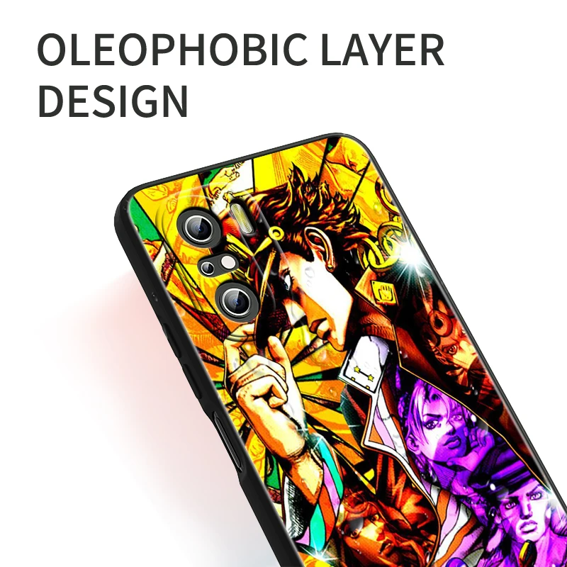 JoJo Jotaro Kujo Anime para Xiaomi Redmi Note 13 12 11E 11S 11 11T 10 10S 9 9S Pro Plus 4G 5G, funda negra para teléfono - imagen 5