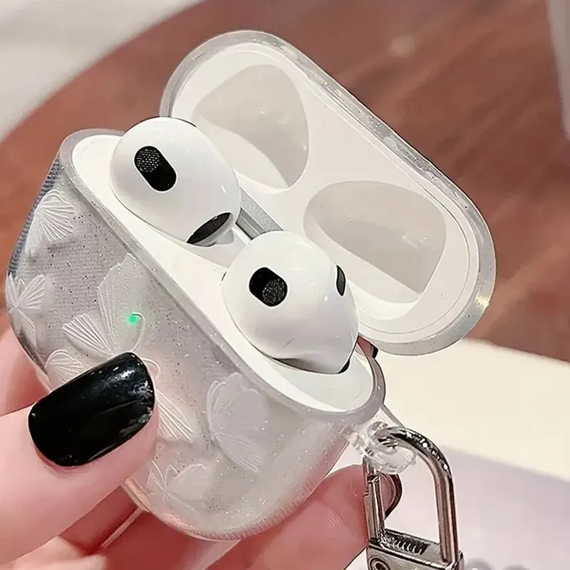 Funda para auriculares con pulsera de cuentas y colgante de mariposa de cristal para Apple Airpods 1/2 /3 para Airpods Pro 2. ° funda para auriculares con llavero - imagen 5