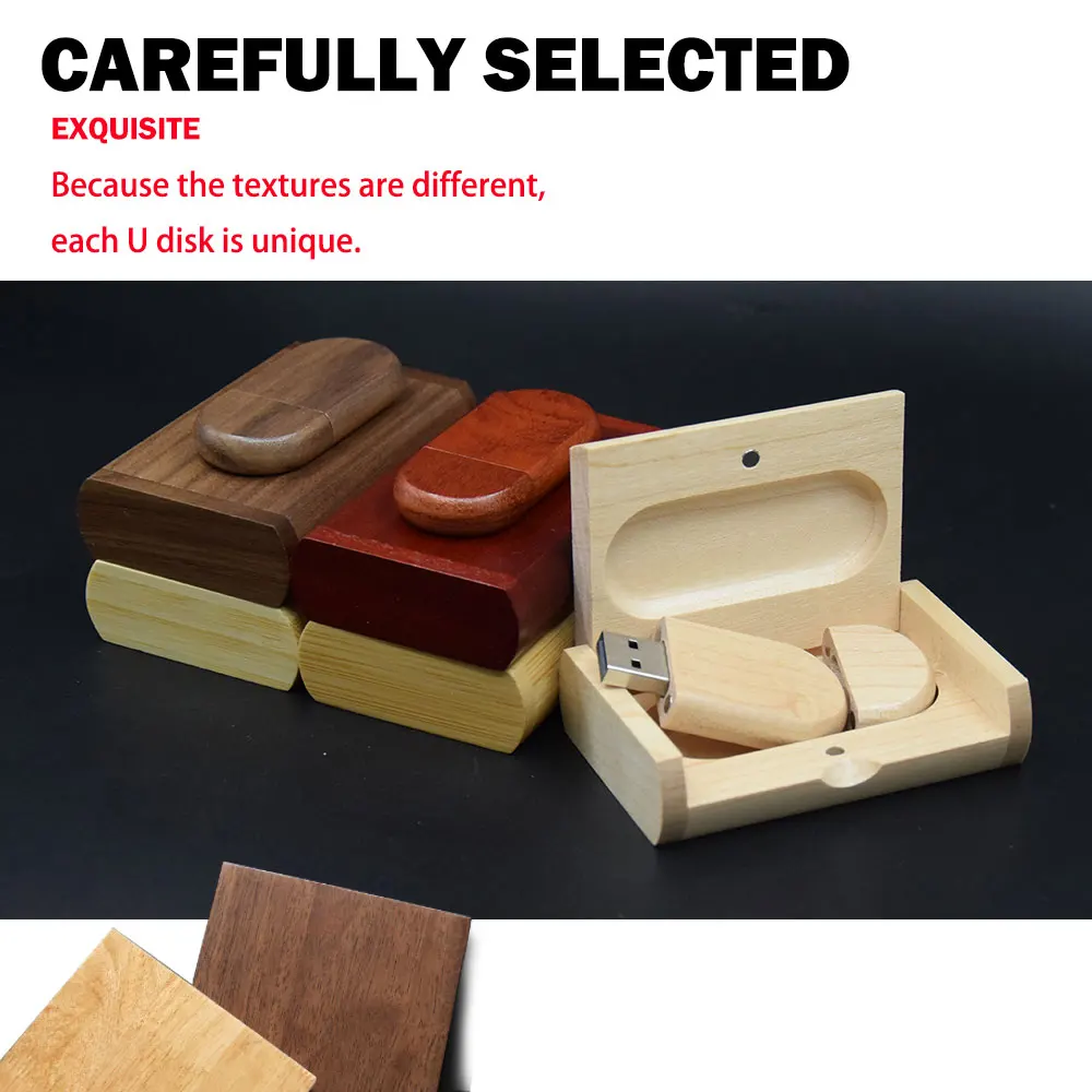 Lote de 10 unidades Flash USB 2,0 de madera, 128GB, logotipo gratis, regalo de negocios, unidad de bolígrafo, 64GB, madera de arce, 32GB, memoria USB - imagen 3
