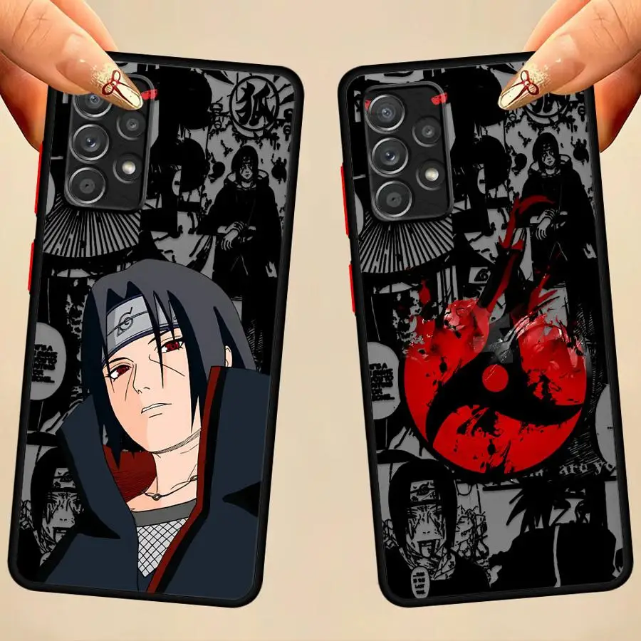 Funda blanda para Samsung Galaxy A53 A56 A22 A32 A35 A21s A25 A54 A36 A72 A23 A52 A24 A33 A26 A34 N-Narutos Uchiha Itachi