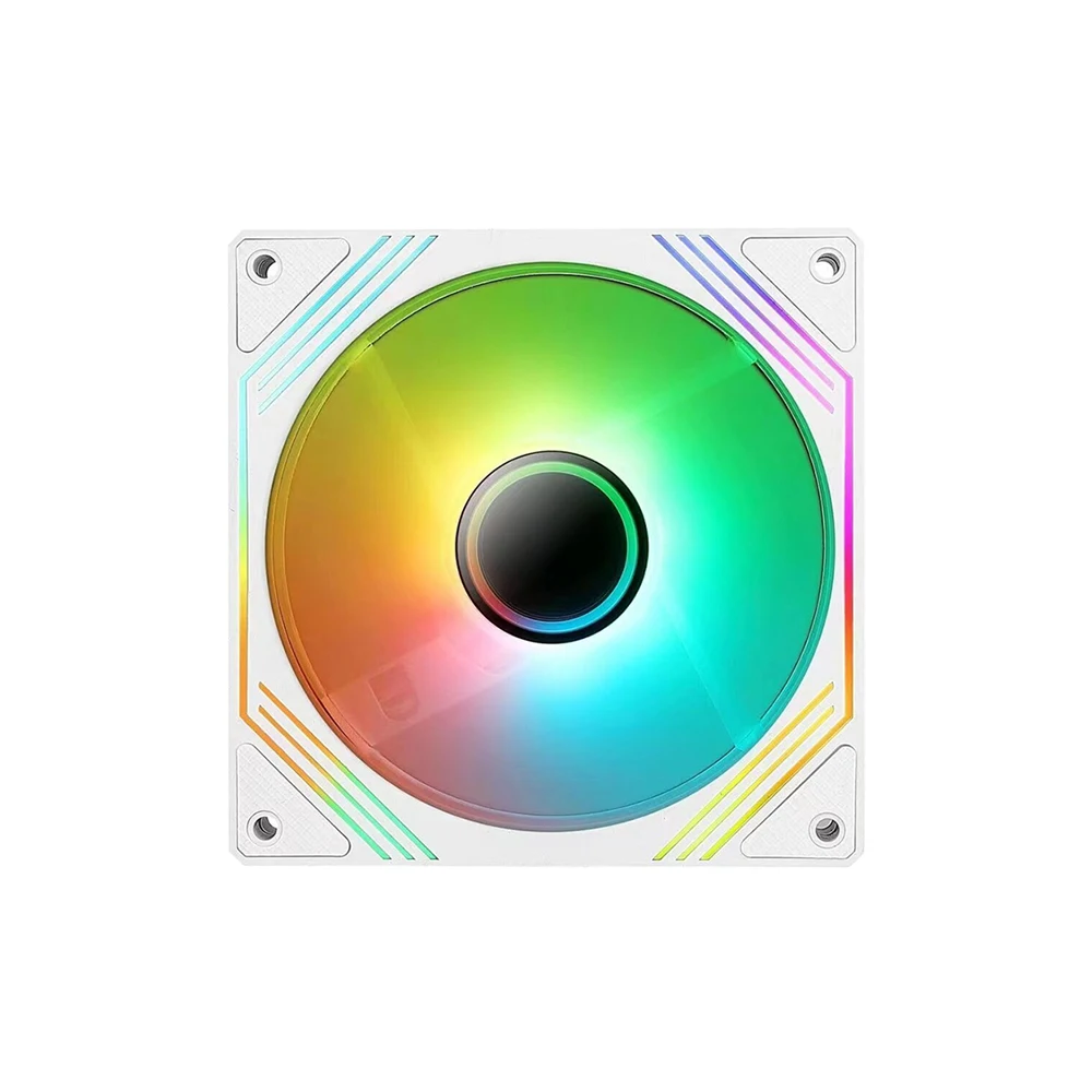 Ventilador de refrigeración para PC, 5V, 3 pines, ARGB, efecto de luz de ciclo de espejo, 650-1800RPM, PWM, 140mm, ventilador enfriador inverso/avance - imagen 4