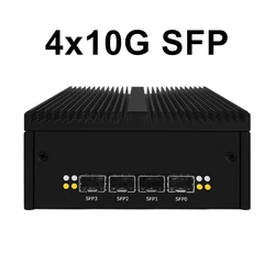 H10 Mini PC Industrial Intel N100/N150 con SFP+ y TPM