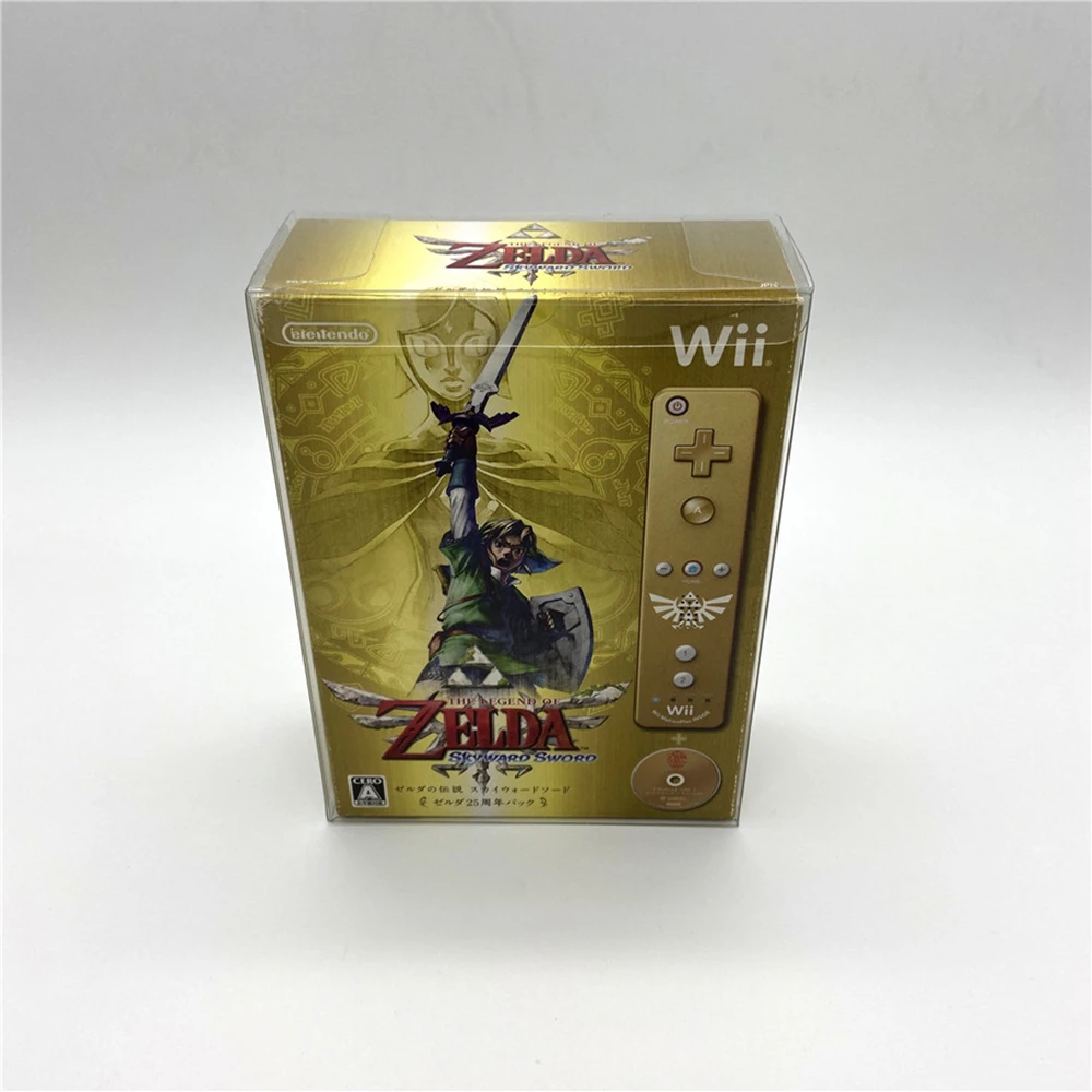Protector de caja transparente para Nintendo WII/The Legend Of Zelda: Skyward Sword Collect Game Shell Storage Estuche de exposición transparente - imagen 2
