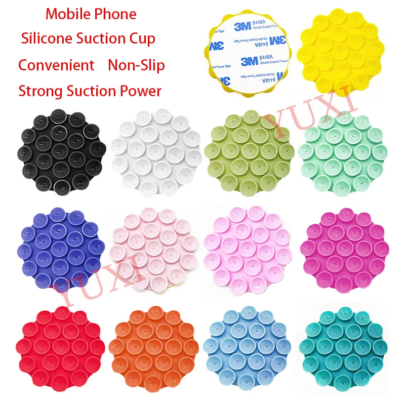 YUXI-soporte para teléfono con agarre fuerte, adhesivo de silicona con ventosa, antideslizante, manos libres, adhesivo, 1 ud. - imagen 2