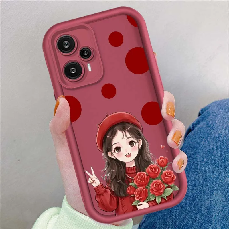 Como las chicas lindas para Xiaomi Poco X3 X4 X5 X6 X7 C65 C75 M4 M5 M5S F6 F4 F5 Pro GT NFC Eye Ladder funda de teléfono - imagen 5
