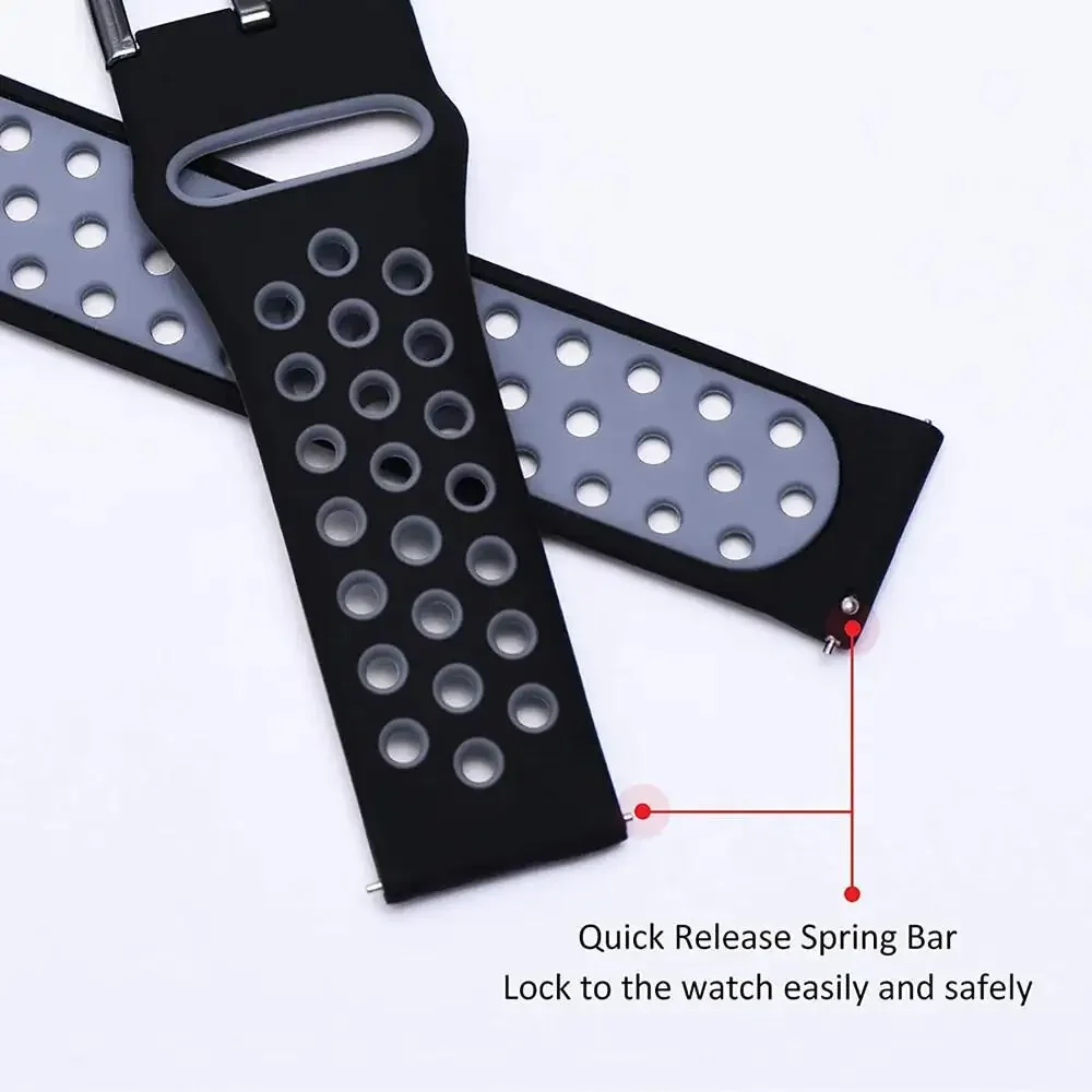 Correa deportiva de 22mm para Oppo Watch X X2 4 Pro, pulsera de silicona para OnePlus Watch 3 2 2R/OnePlus 46mm/Realme S2 2 3Pro - imagen 5