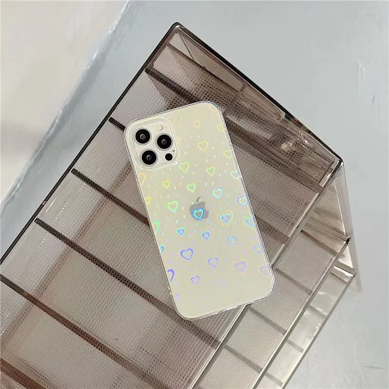 Funda de TPU con láser de corazón de amor para Samsung Galaxy A52 S A51 A32 A50 A53 A12 A13 A10 A20 A30 A21S A31 M31 A02S A33 A22 4G A11 - imagen 4