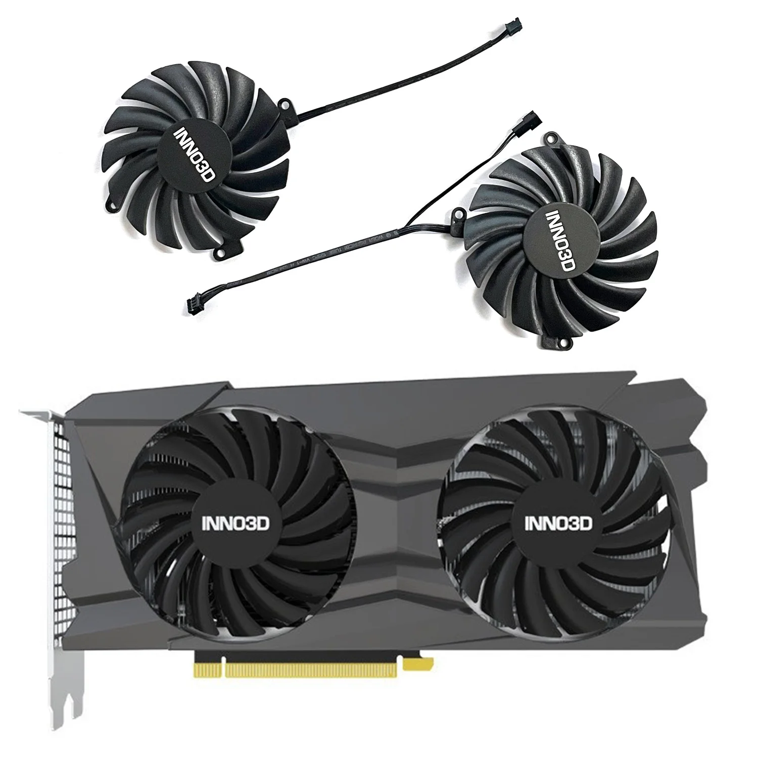 Nuevo 85MM 4PIN DC 12V 0.35A CF-12910S RTX3070 GPU enfriador para Inno3D GEFORCE RTX 3050 3060Ti 3070 TWIN X2 OC ventilador de tarjeta gráfica