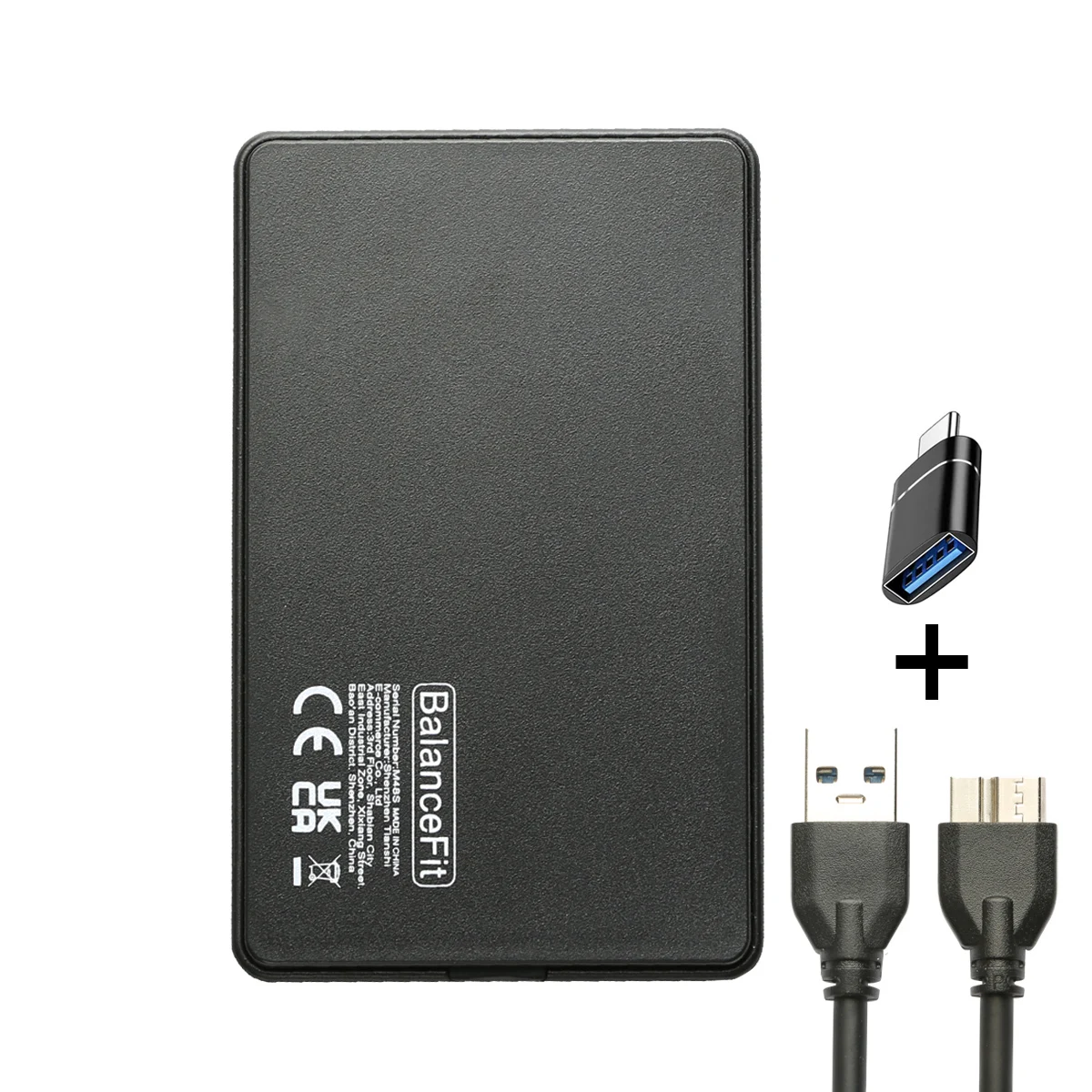 Micro B-USB A OTG-BK
